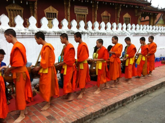 6 AM  in Luang Prabang.
