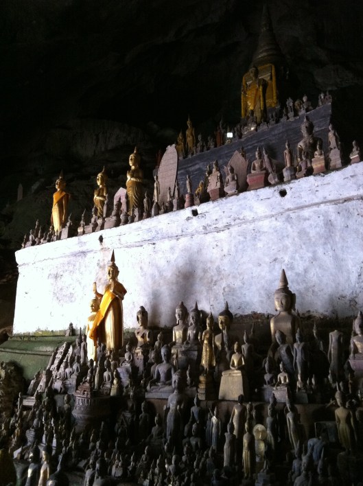 More of the 4,000 Buddhas of the Pak Ou Caves.