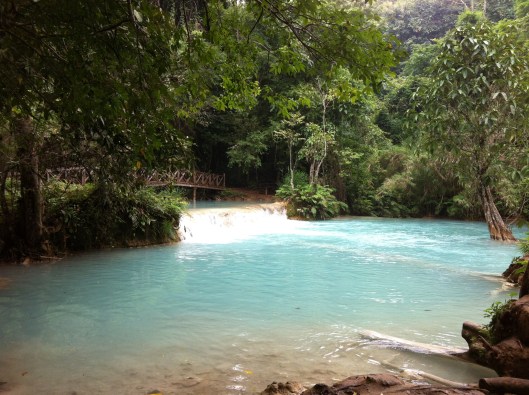 The first pool of water.