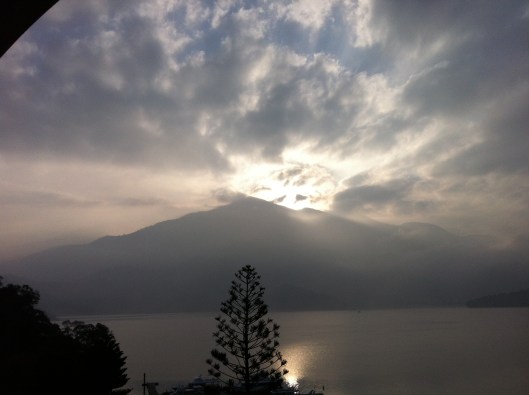 Sun Moon Lake at dawn, a few hours from Taipei.