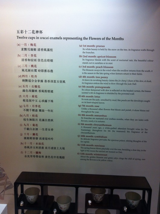 The Flowers of the Months. Enjoy zooming the photo for reference!