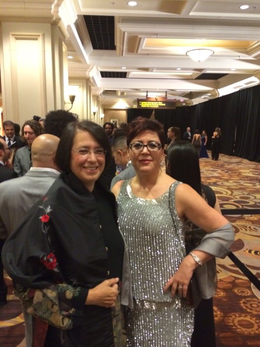 Jan & Gabriela in line for the Grammy Nominees Party.