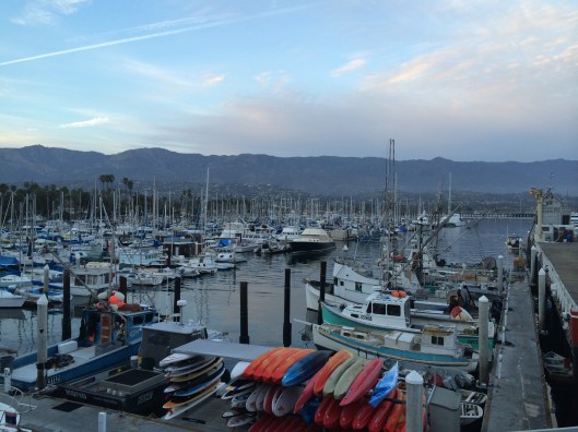 Santa Barbara sunset at Brophy's in the Marina.