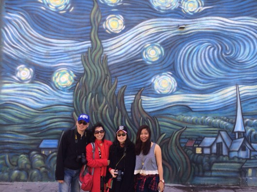 New publicity photo for Song Hong by Gronk's mural.