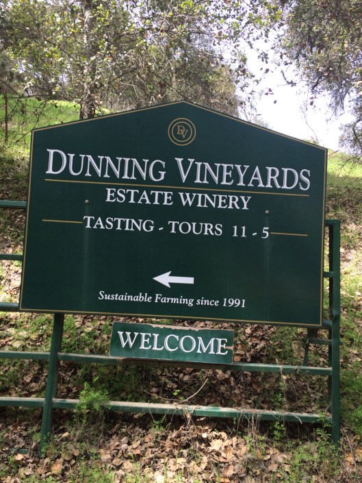 At the end of Niderer Road is Dunning Vineyeards.