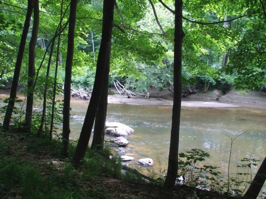 One Place in New England, a path on the Housatonic at Stockbridge.