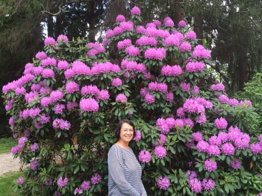 Jan in Stockbridge, close to the site of her first musical experience.