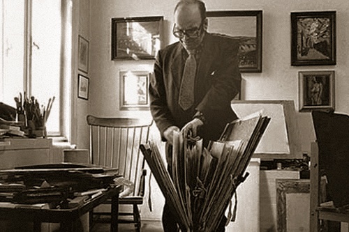 Georg Eisler's studio at Bechardgasse 6.