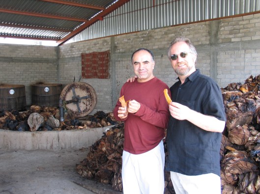 Tasting mezcal in Oaxaca at Beneva with Ricardo Gallardo.