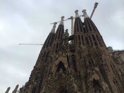 The Sagrada Familia of Antoni Gaudi.