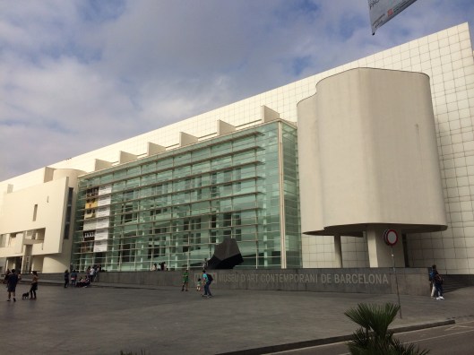 Richard Meier's MACBA in the Raval District off La Rambla.