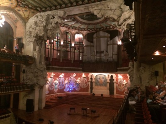 The "Hojotoho" stage facade at the Palau.