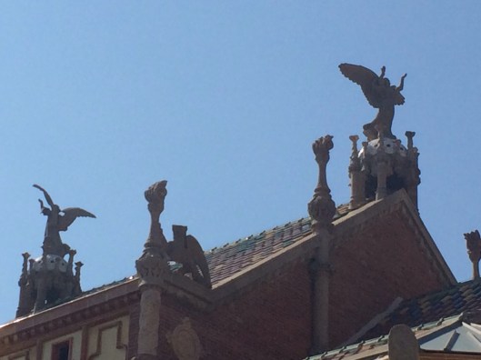 Angels soaring at the Hospital Santa Creu.