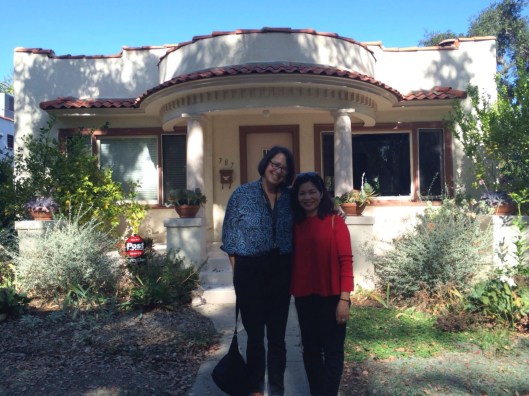 Jan and Thuy Thu Thuy at our Pasadena home.