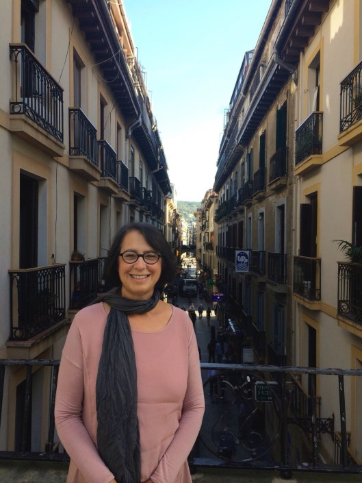 Jan in the Old Town of San Sebastián.