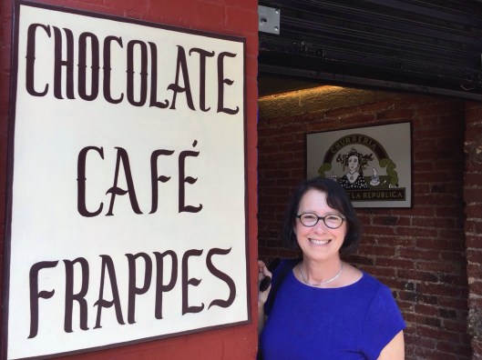 Jan at a favorite intersection in Coyoacan.