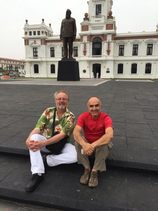 With Ricardo at the Port of Veracruz this April.