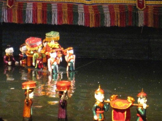 A Water Puppet processsion.