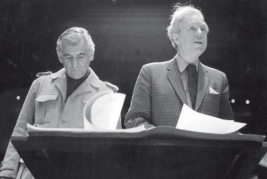 Leonard Bernstein and Elliott Carter.
