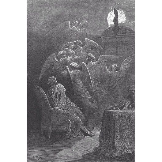 Gustave Dore illustrated Stephane Mallarme's Poe translation of The Raven.