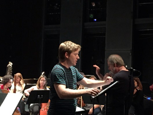 In rehearsal with Jon Lee Keenan.