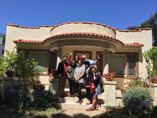 After rehearsing with Jan at our Pasadena home.