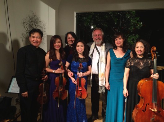 With Song Hong in Los Angeles for their U.S, debut in April 2014.