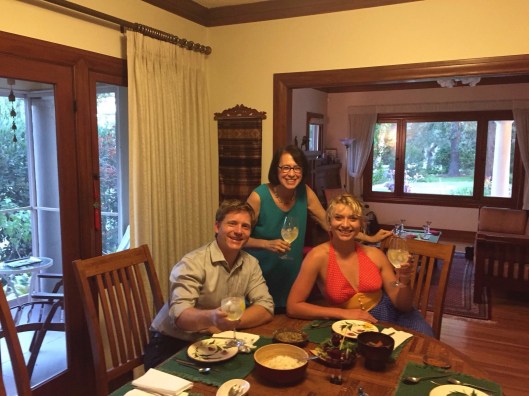 Jon, Jan and Amanda toasting as well!