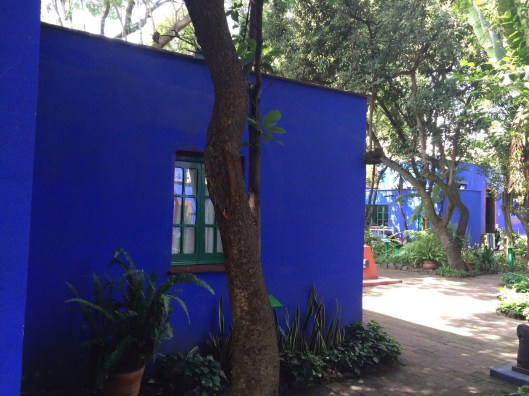 The cobalt blue of Kahlo's home stay with me.