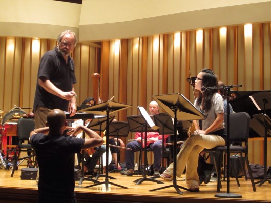 Working with Vu Nhat Tan in 2012 on his powerful Song of Napalm in Los Angeles.