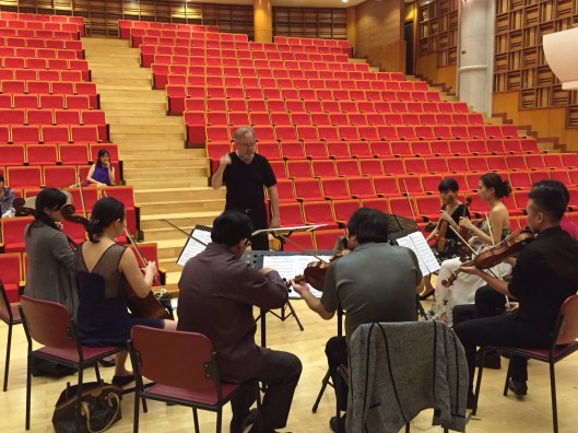 Dress rehearsal in the Grand Hall of VNAM.