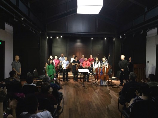 A wonderful debut concert concludes quietly, before a huge round of applause.