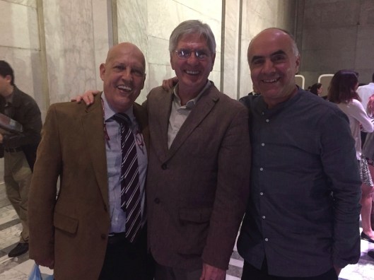 Javier Alvarez, Mario Lavista and Ricardo Gallardo last April in Mexico City.