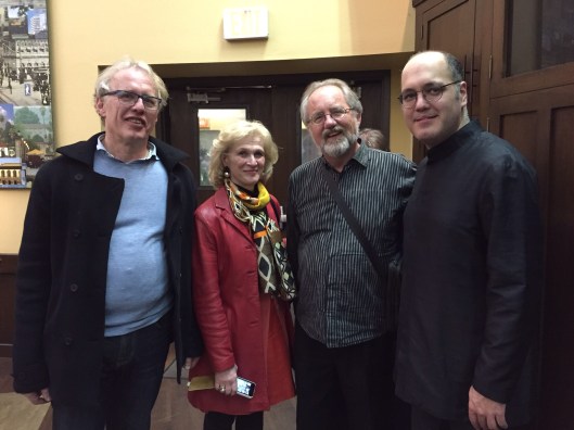 With Martin and Barbara Haelboeck and their son-in-law, pianist Gottfried Wallisch.