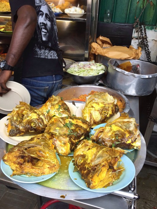 A big demand for fish head curry soup at LIne Clear.