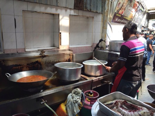 A smell of Indian paradise from these stock pots at LIne Clear.