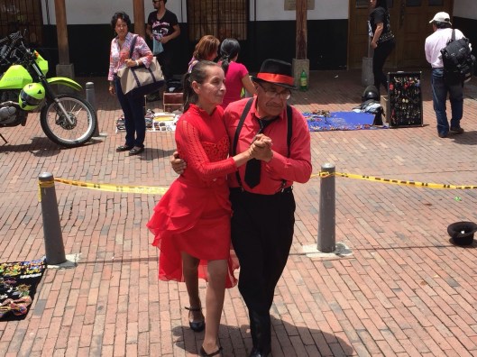 A Colombian moment in Usaquen on a Sunday morning.