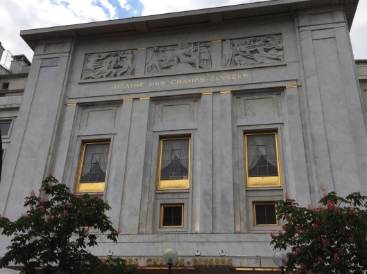 The Theatre de Champs Elysses which hosted the riotous premiere of Stravinsky's Rite of Spring.