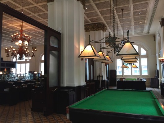 The Raffles pool table.