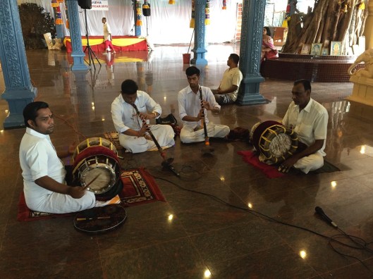 Intoxicating Indian music resonated throughout the temple.