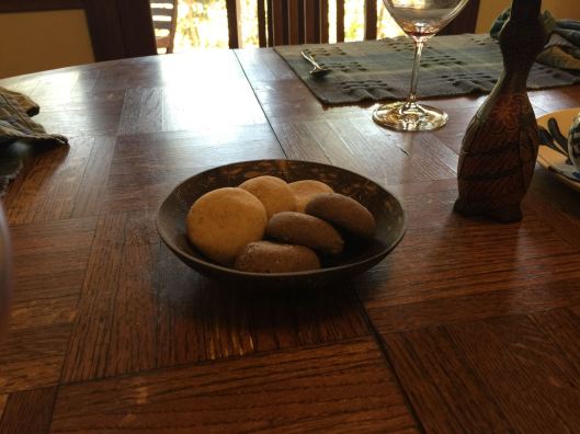 Brown butter cookies are part of our dessert.