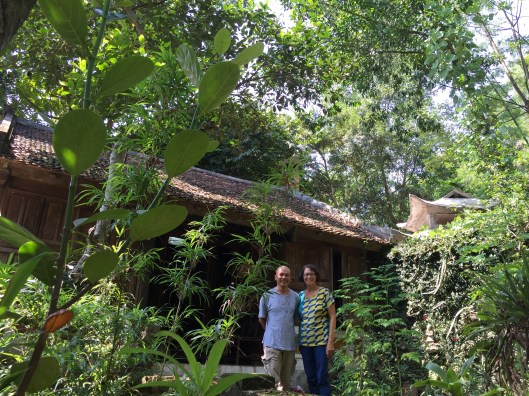 The secondary home behind the ceramic studio.