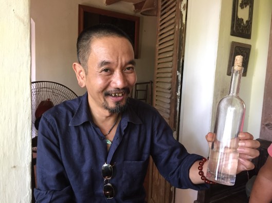 Minh and his utterly sophisticated blend of rice and sweet corn brandy.