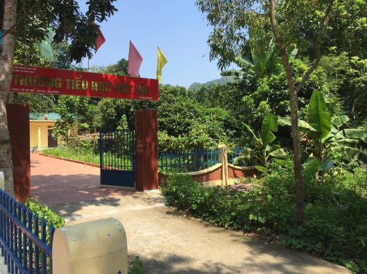 The school's entrance.