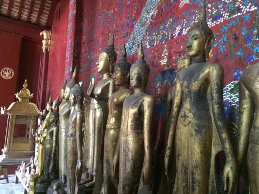 Buddhas at Wat Xieng Thong.
